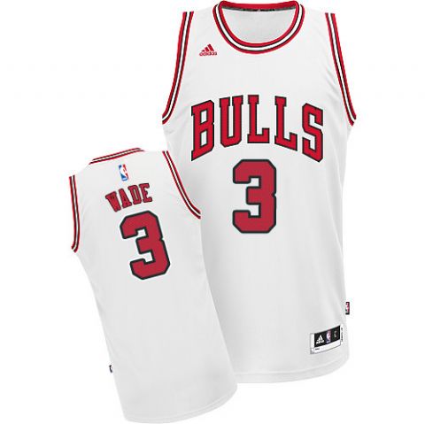 Dwyane Wade, Chicago Bulls [Blanc] - Cliquez sur l'image pour la fermer